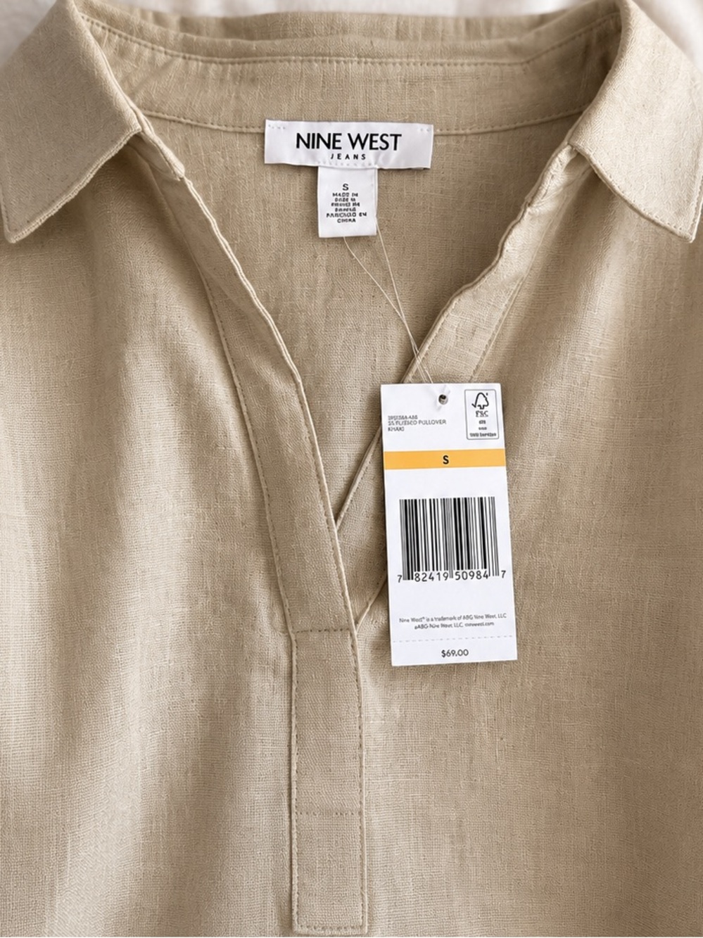 Nine West Top S Size New Summer Vacation Shirt - Picture 2 of 4